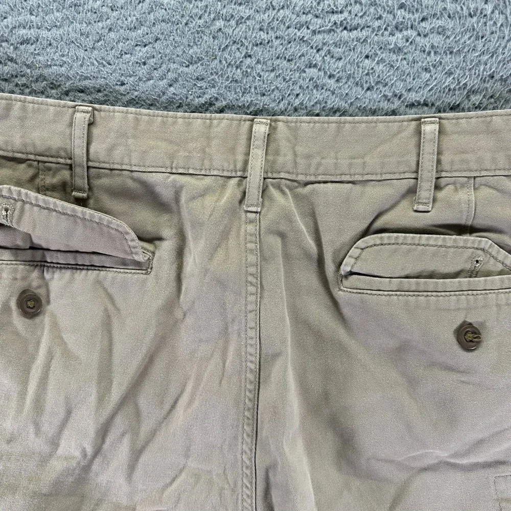 Levi Strauss Shorts Mens 38 Beige Cotton Cargo Utility Workwear Travel Summer